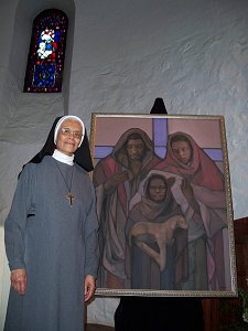 Sr. Ana Clara, OSA, Mother Superior with Holy Family II